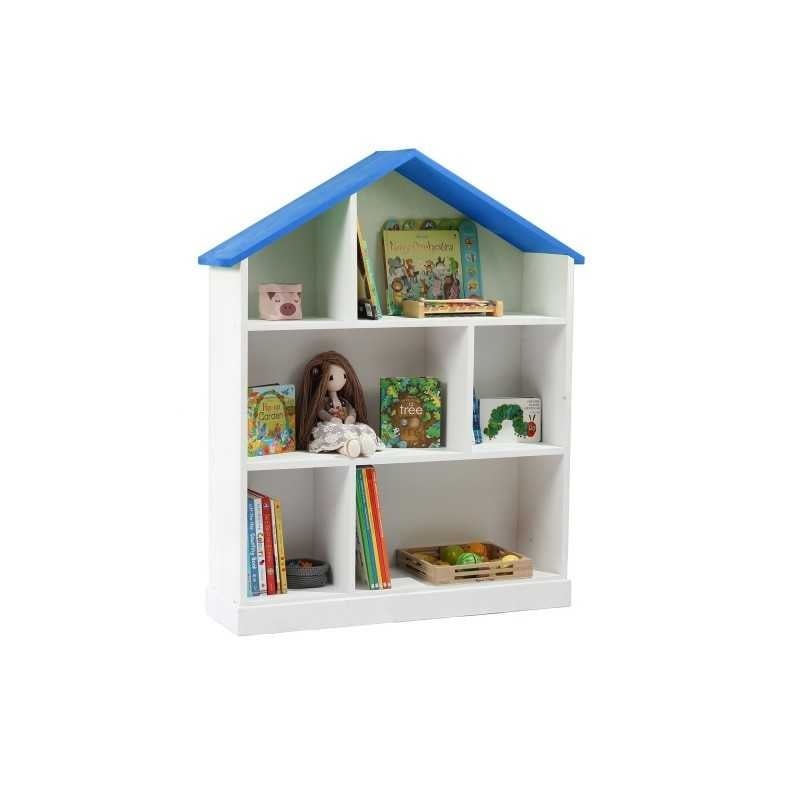 Casuta biblioteca BookHouse, Material Lemn Masiv - Azure - 1 | YEO