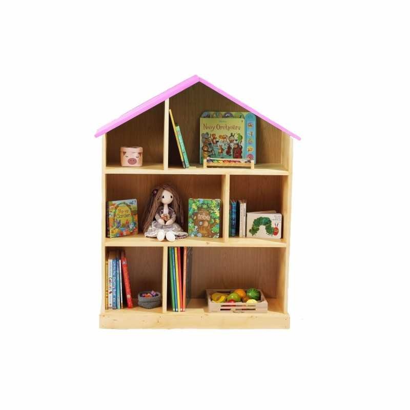 Casuta biblioteca BookHouse, Material Lemn Masiv - Candy Pink