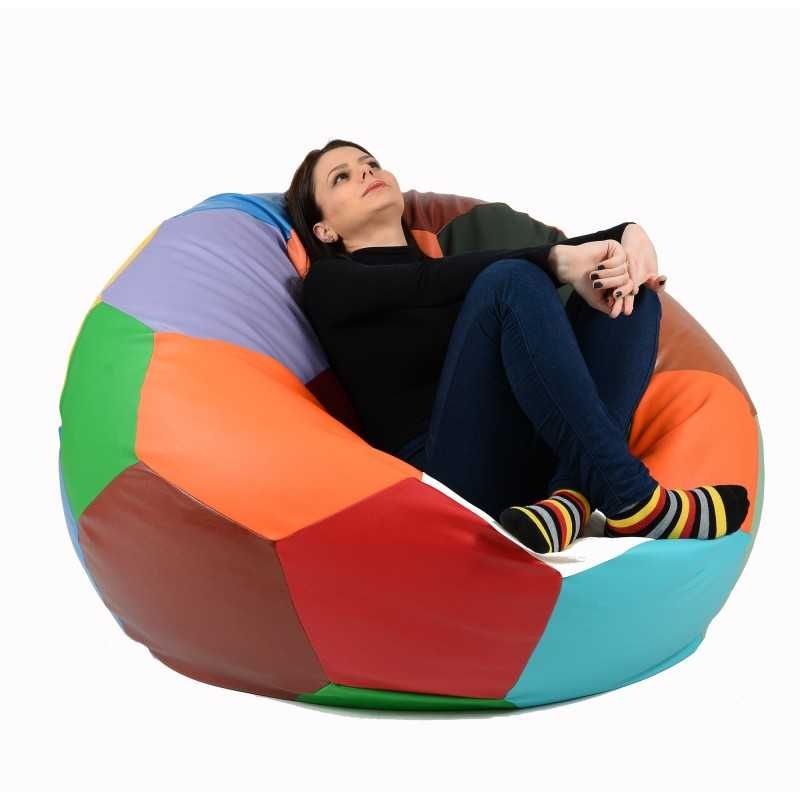 Fotoliu Minge Telstar XXL, Material Piele ecologica - Chocolate Strawberries - 1 | YEO