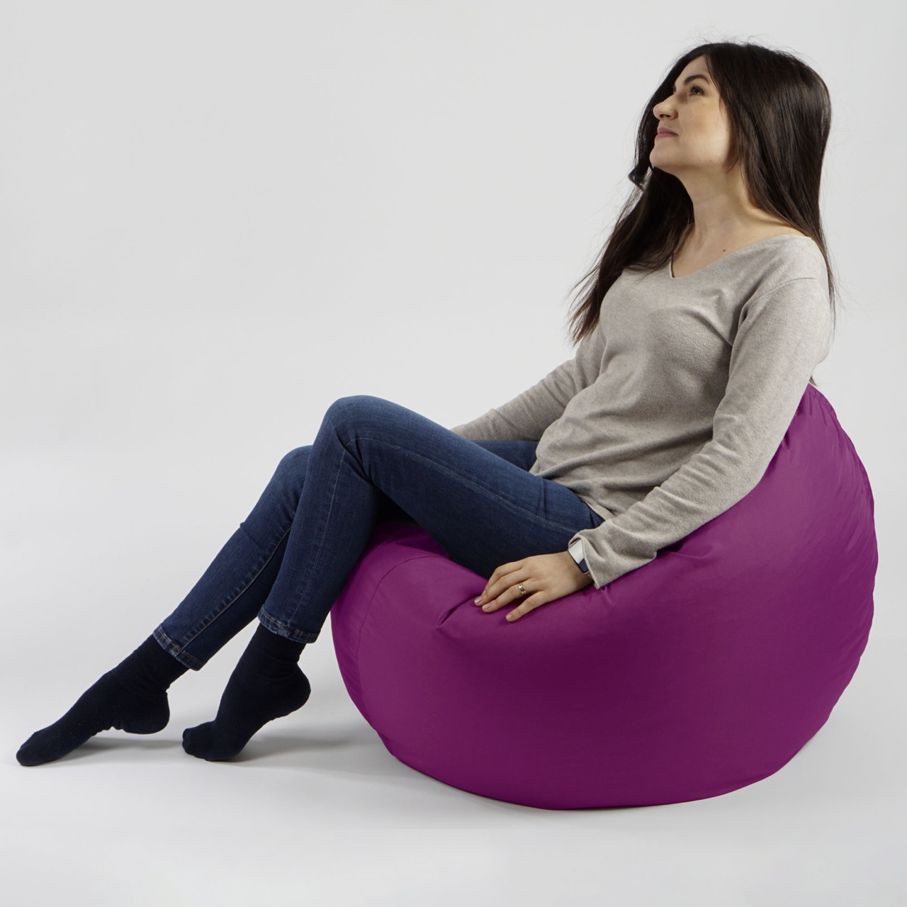 Fotoliu Relaxo, material impermeabil - Magenta - 3 | YEO