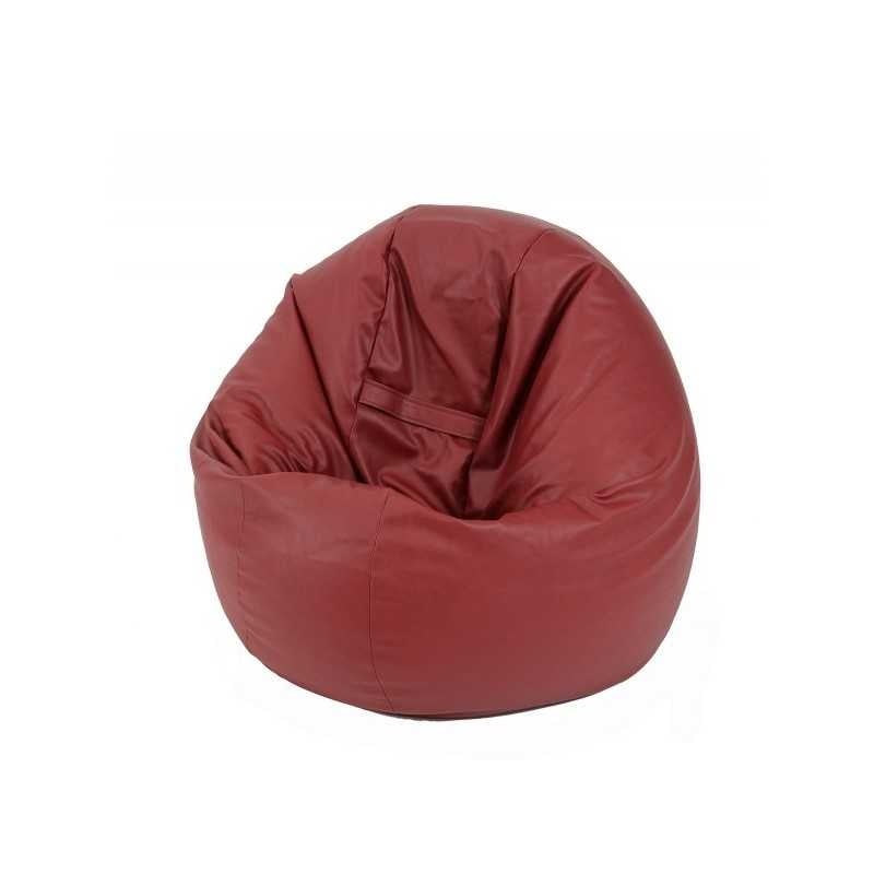 Fotoliu Relaxo XL , Material Piele ecologica - Bordo