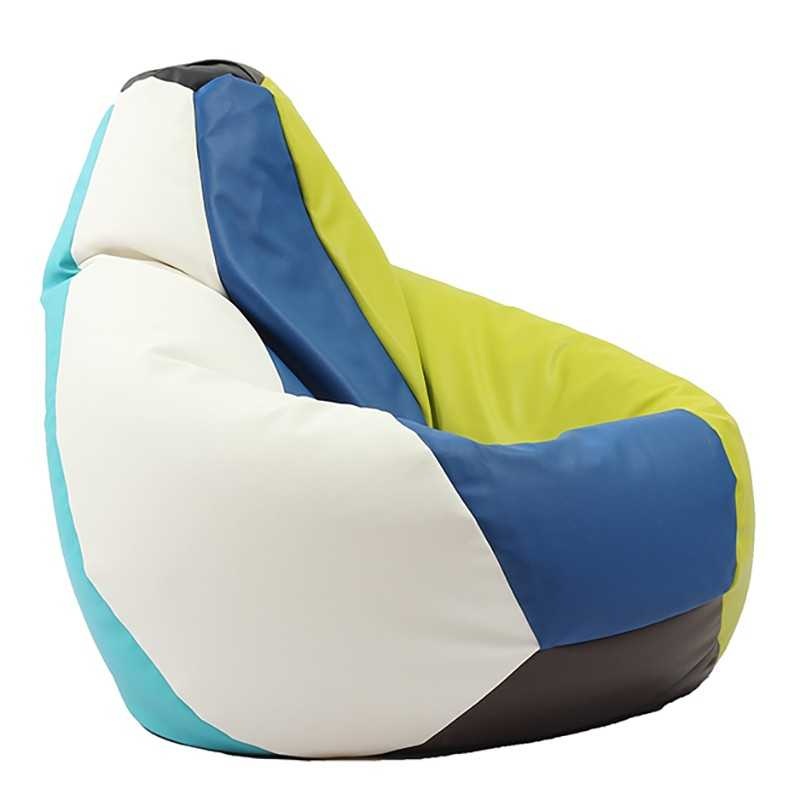 Fotoliu puf copii, Nirvana Light Pufrelax, Material Piele ecologica - Mozaic - 3 | YEO