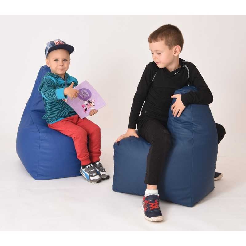 Fotoliu tip Scaun Sunlounger Junior, Material Piele Ecologica - Blue - 2 | YEO