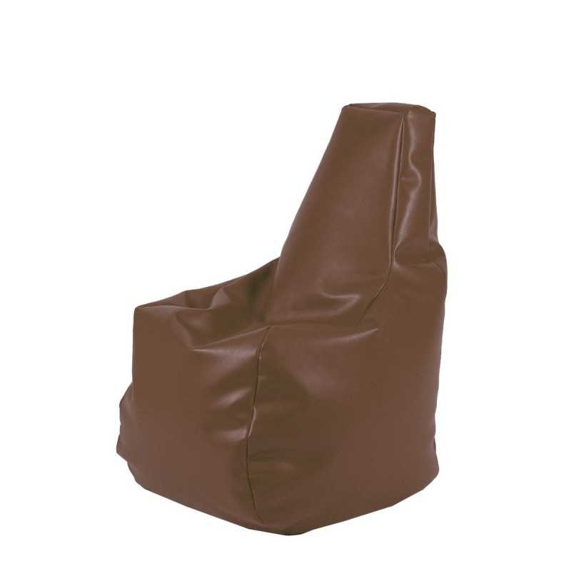 Fotoliu tip Scaun Sunlounger Junior, Material Piele ecologica - Chocolate