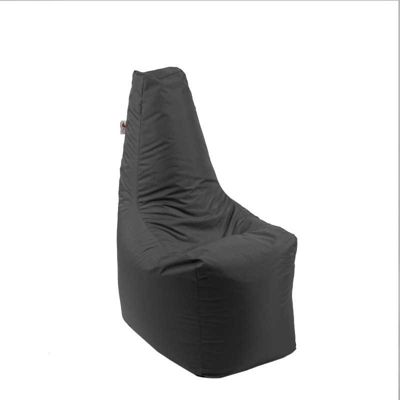 Fotoliu tip Scaun Sunlounger, Material impermeabil - Gri inchis