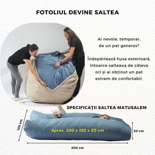 Set Fotoliu Matusalem cu Otoman (suport picioare), Material Textil - Flower Buds - imagine 5