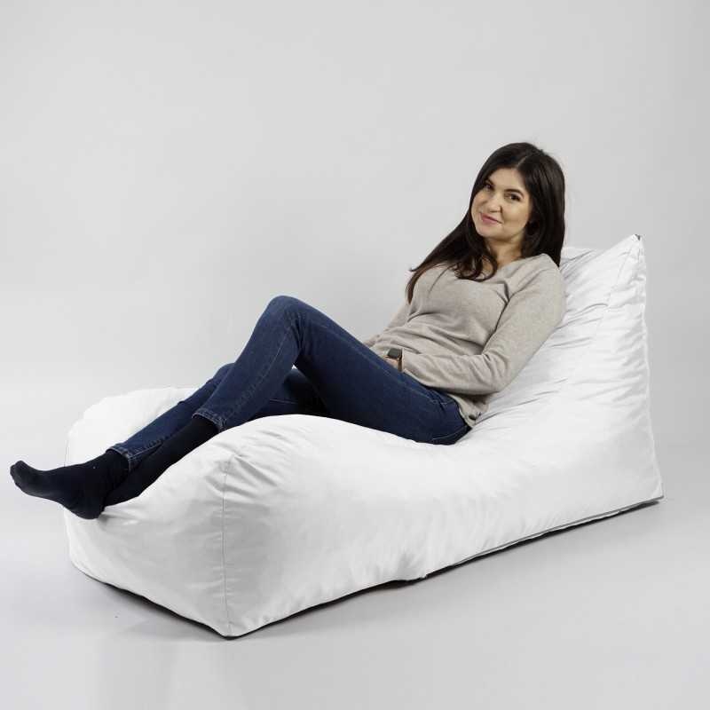 Fotoliu Looloop Pufrelax, Material Impermeabil - Alb - 4 | YEO