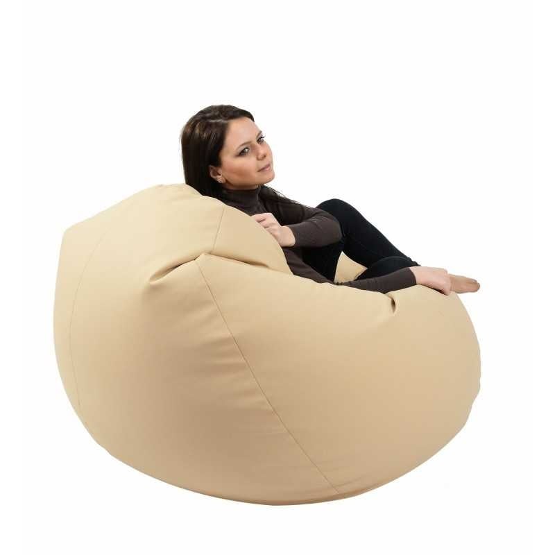 Fotoliu Nirvana Gigant, Material Piele ecologica - Nude - 1 | YEO