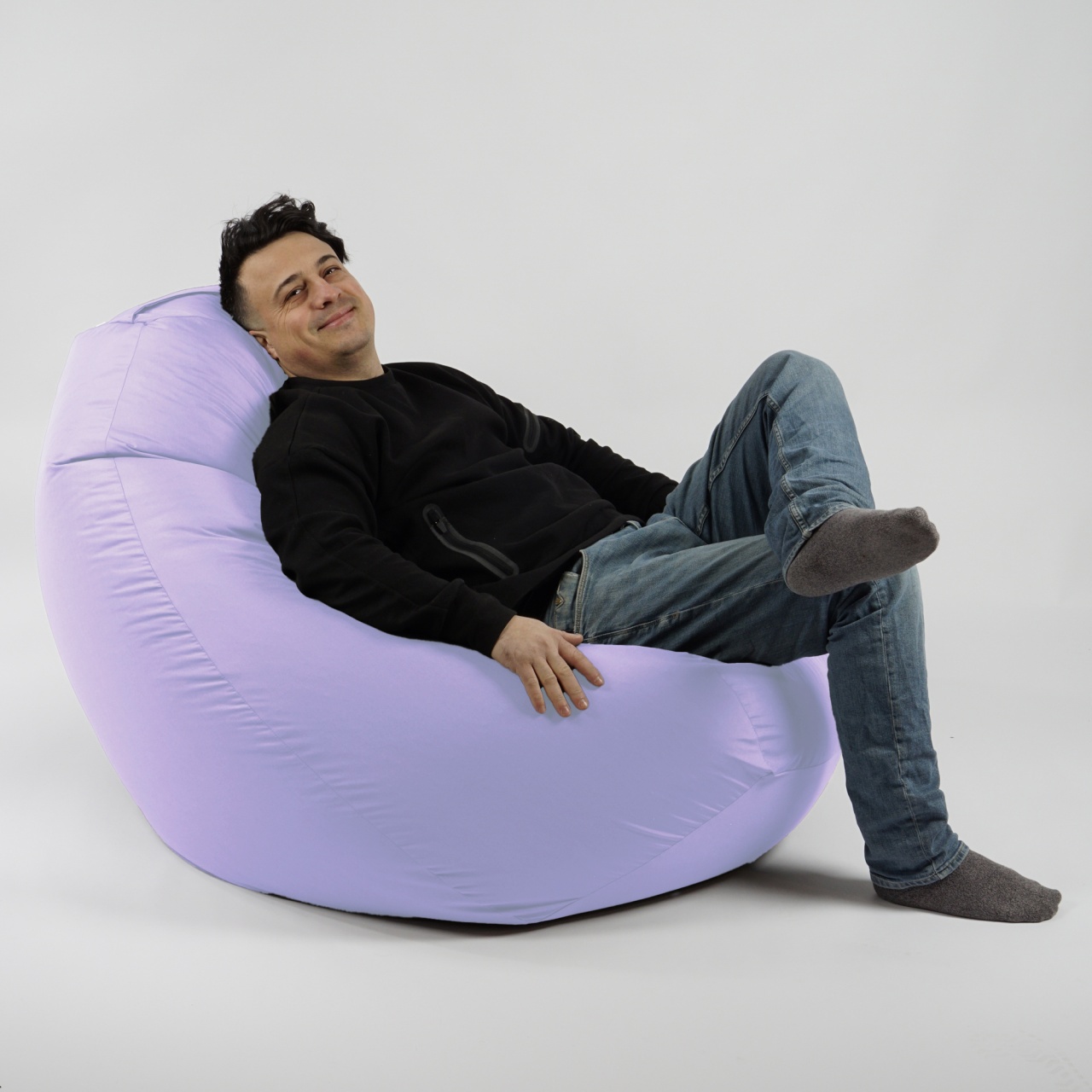 Fotoliu Nirvana Gigant Pufrelax, Material Impermeabil, Lilac - imagine 6