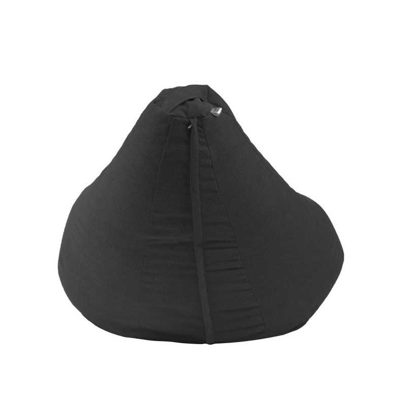 Fotoliu puf copii, Nirvana Light Pufrelax, Material Textil - Eerie Black - 1 | YEO