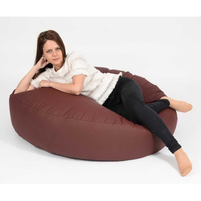 Fotoliu Relaxo XL , Material Piele ecologica - Burgundy - 2 | YEO