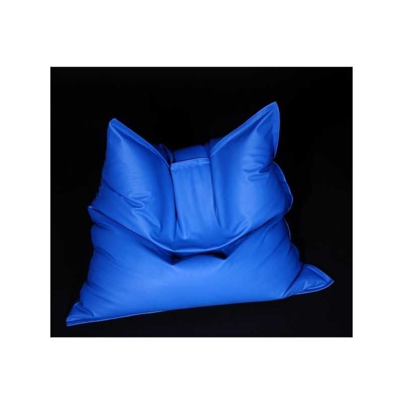 Fotoliu tip Perna Magic Pillow, Material Piele ecologica - Albastru