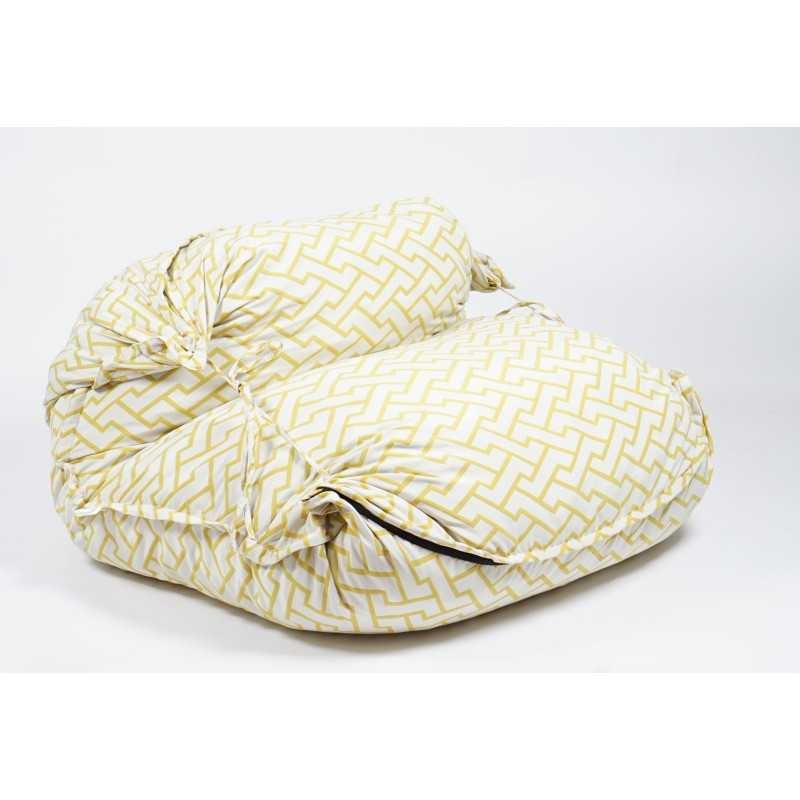 Fotoliu tip Perna Magic Pillow XXL, Material Textil - Zappity Yellow - 2 | YEO