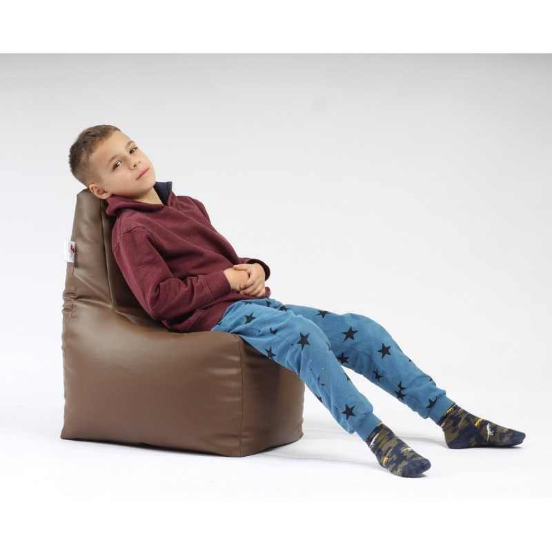 Fotoliu tip Scaun Sunlounger Junior, Material Piele ecologica - Chocolate - 1 | YEO