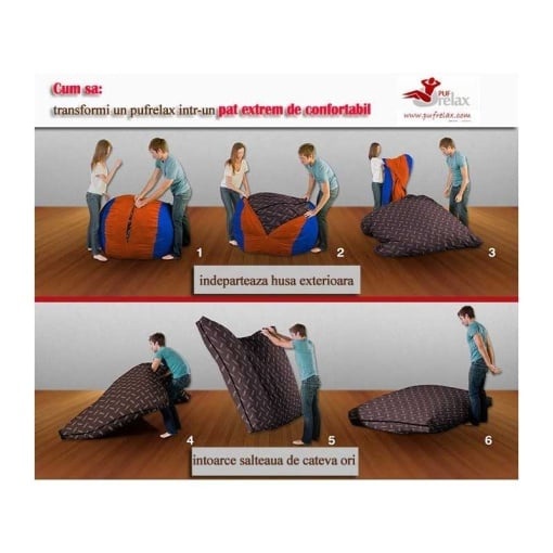 Set Fotoliu Matusalem cu Otoman (suport picioare), Material Textil - Army Scrabble - imagine 6