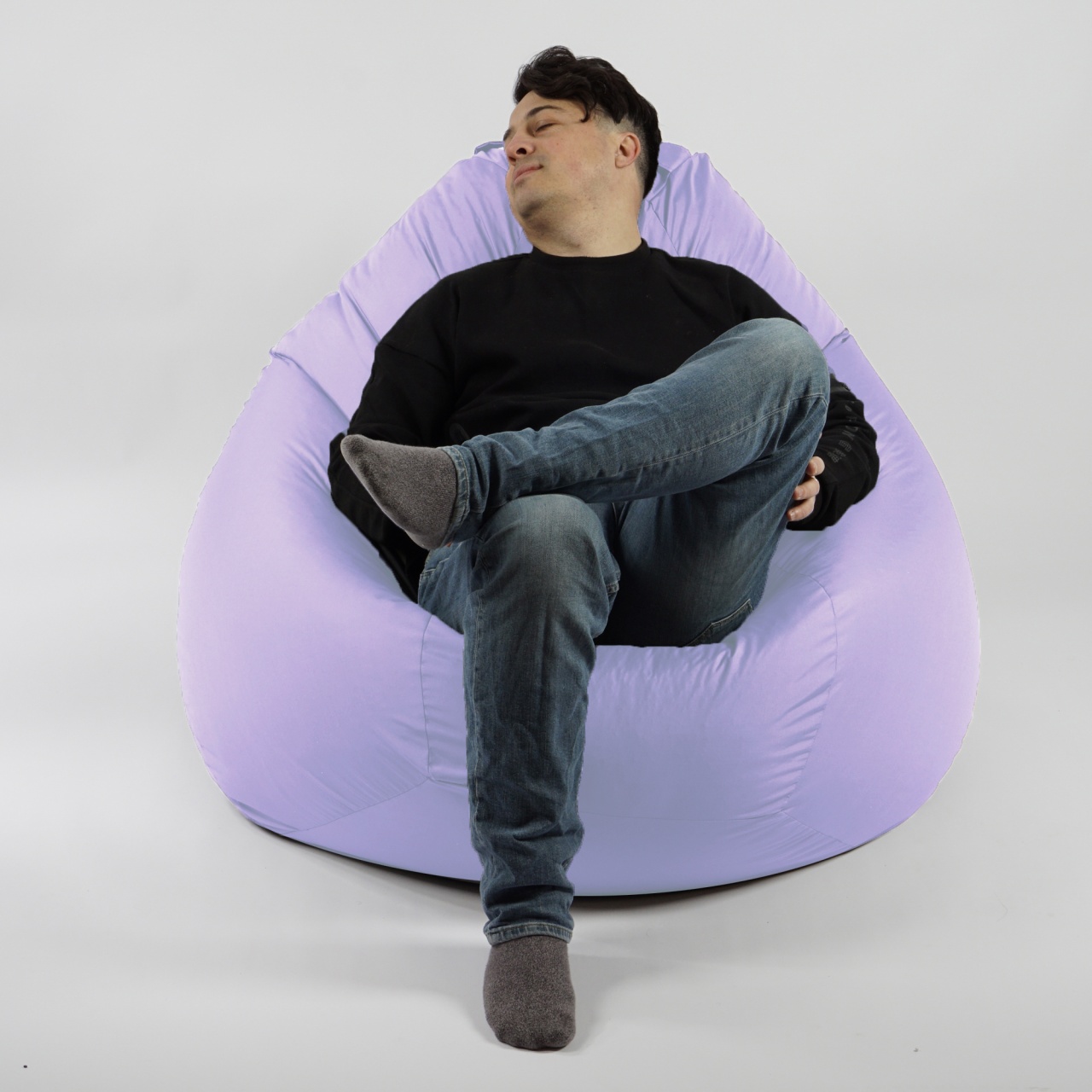 Fotoliu Nirvana Gigant Pufrelax, Material Impermeabil, Lilac - imagine 7