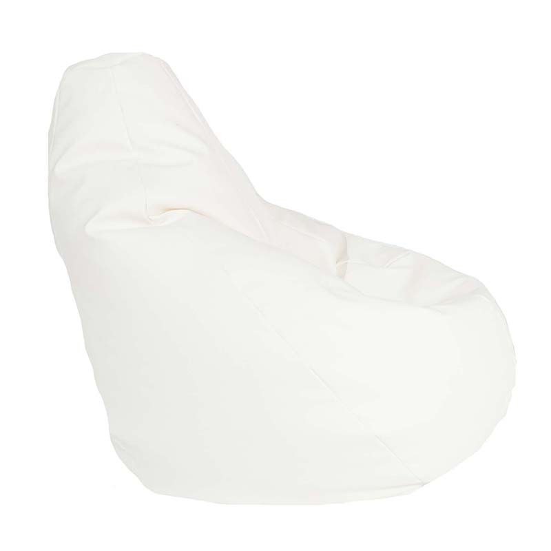 Fotoliu Nirvana Hobbit Pufrelax, Material Piele ecologica - Alb - 1 | YEO