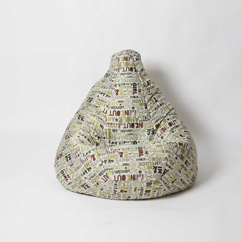 Fotoliu Nirvana Hobbit Pufrelax, Material textil - Lucky Clover - 1 | YEO