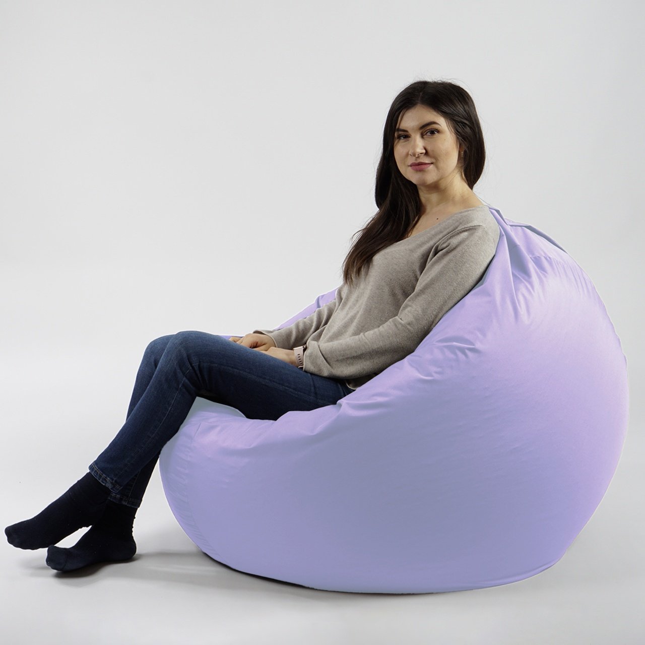 Fotoliu Relaxo XL Pufrelax, material impermeabil, Lilac - 3 | YEO