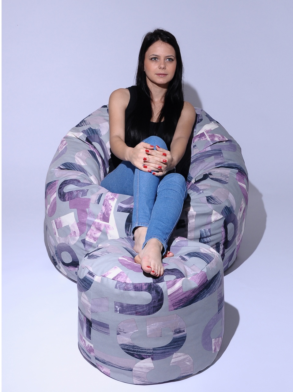 Set Fotoliu Matusalem cu Otoman (suport picioare), Material Textil - Mystique - 1 | YEO