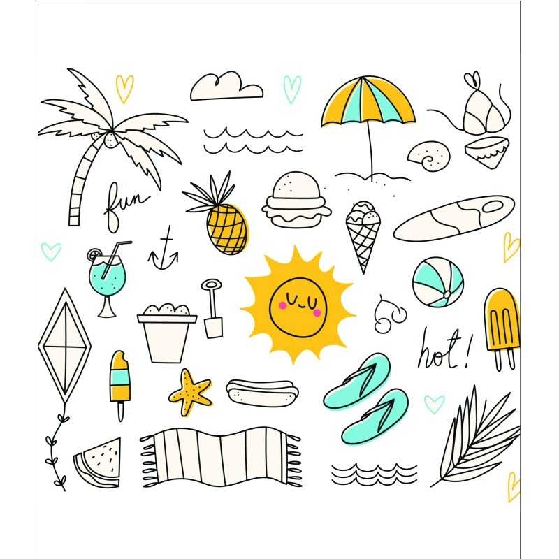 Fotoliu Nirvana Hobbit Pufrelax, Material Impermeabil - In the Summertime - 1 | YEO