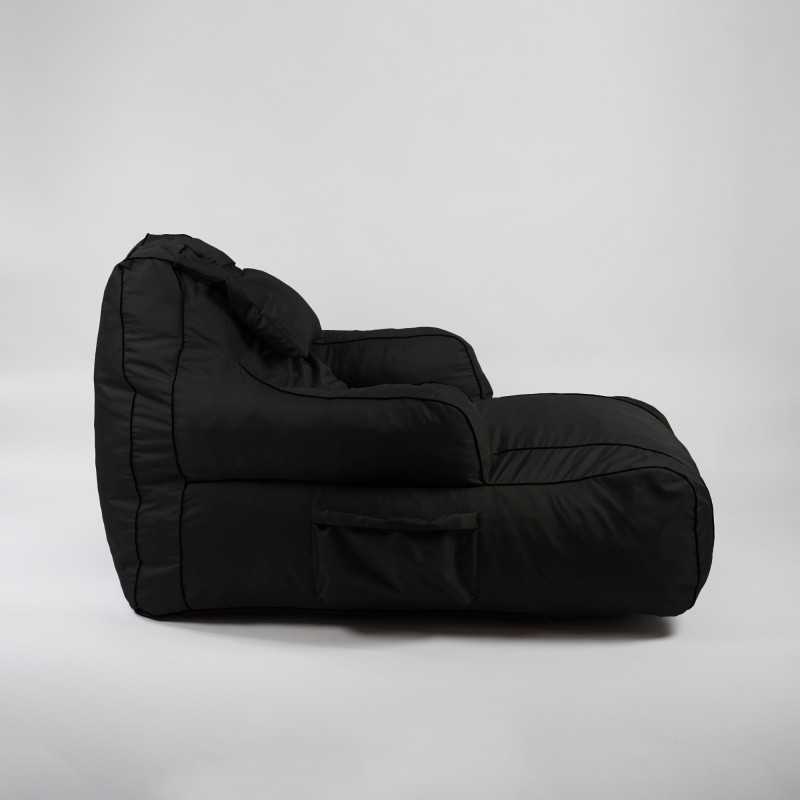 Fotoliu Player Pufrelax, Material Impermeabil - Negru - 2 | YEO