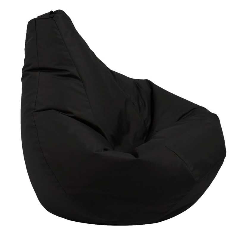 Fotoliu puf copii, Nirvana Light Pufrelax, Material Impermeabil - Negru