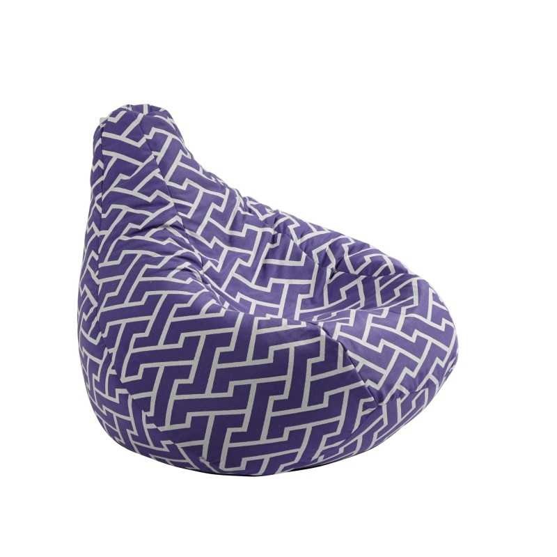 Fotoliu puf copii, Nirvana Light Pufrelax, Material Textil - Zippity Purple