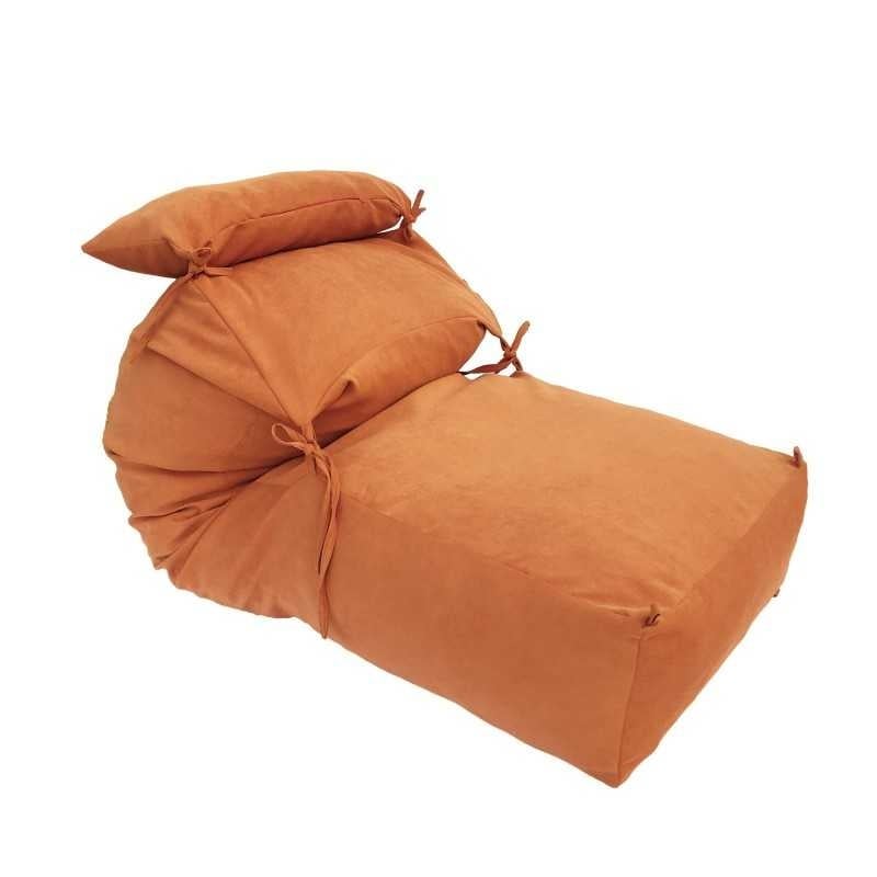 Fotoliu Yoga XL si Perna, Material Textil - Terracotta Orange