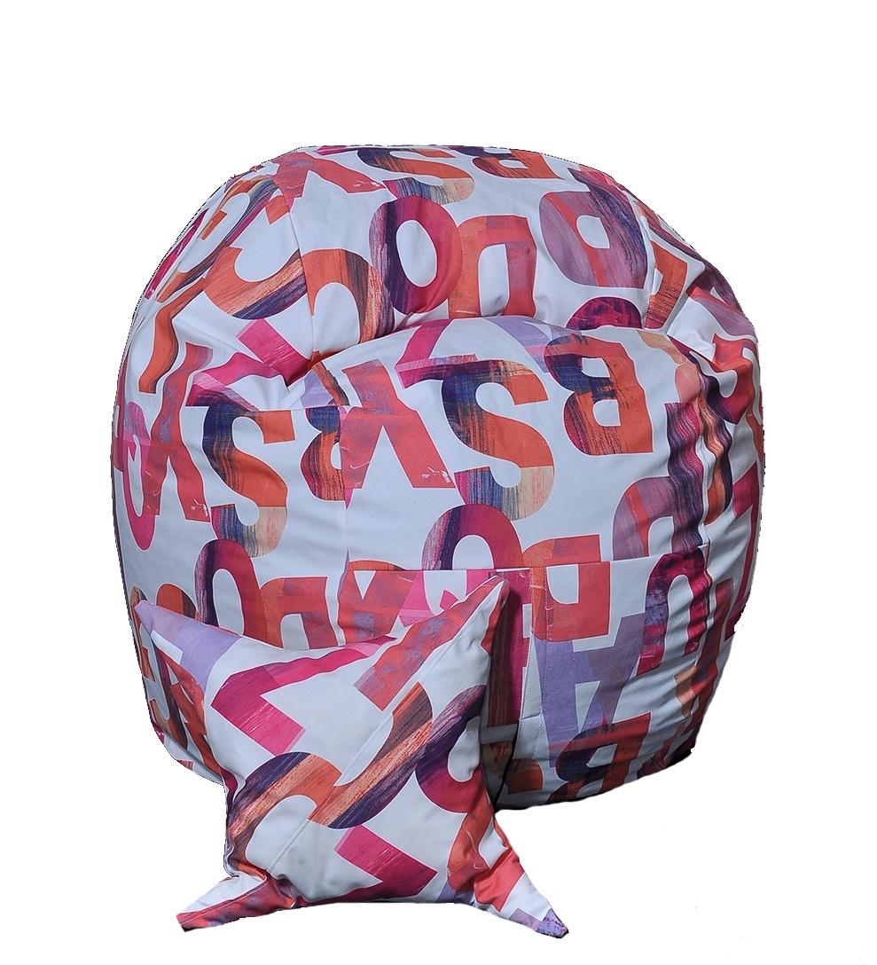 Set Fotoliu King Size cu Perna, Material Textil - Scarlet Letters