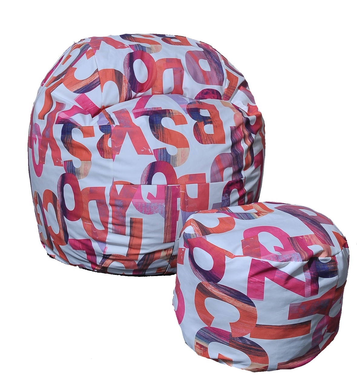 Set Fotoliu Matusalem cu Otoman (suport picioare), Material Textil - Scarlet Letters