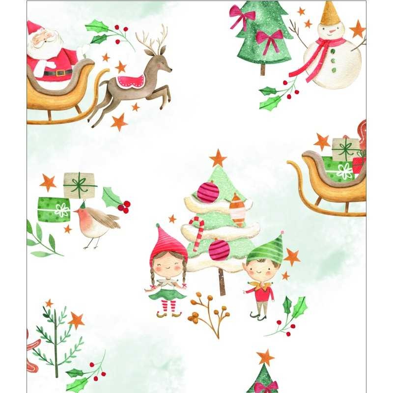 Fotoliu Nirvana Hobbit Pufrelax, Material Impermeabil - Santa\'s Coming To Town - 2 | YEO