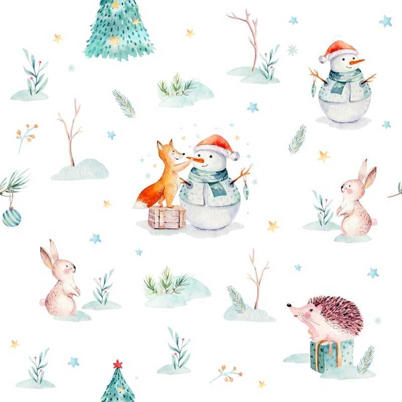 Fotoliu Nirvana Hobbit Pufrelax, Material Impermeabil - Winter Wonderland - 2 | YEO