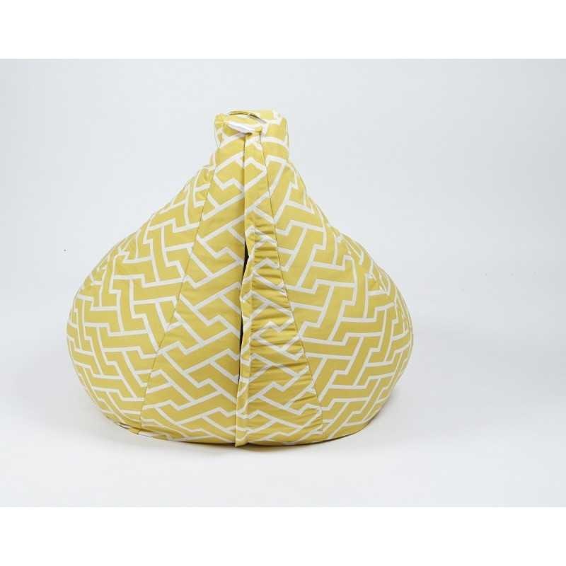 Fotoliu puf copii, Nirvana Light Pufrelax, Material Textil - Zippity Yellow - 3 | YEO