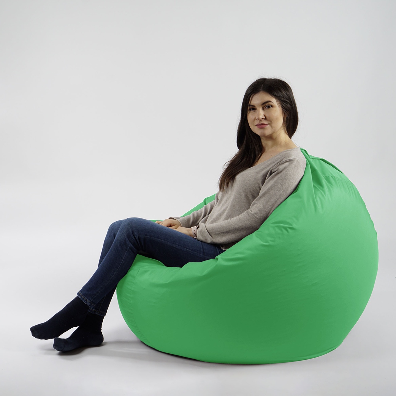 Fotoliu Relaxo XL Pufrelax, material impermeabil, Green Apple - 3 | YEO