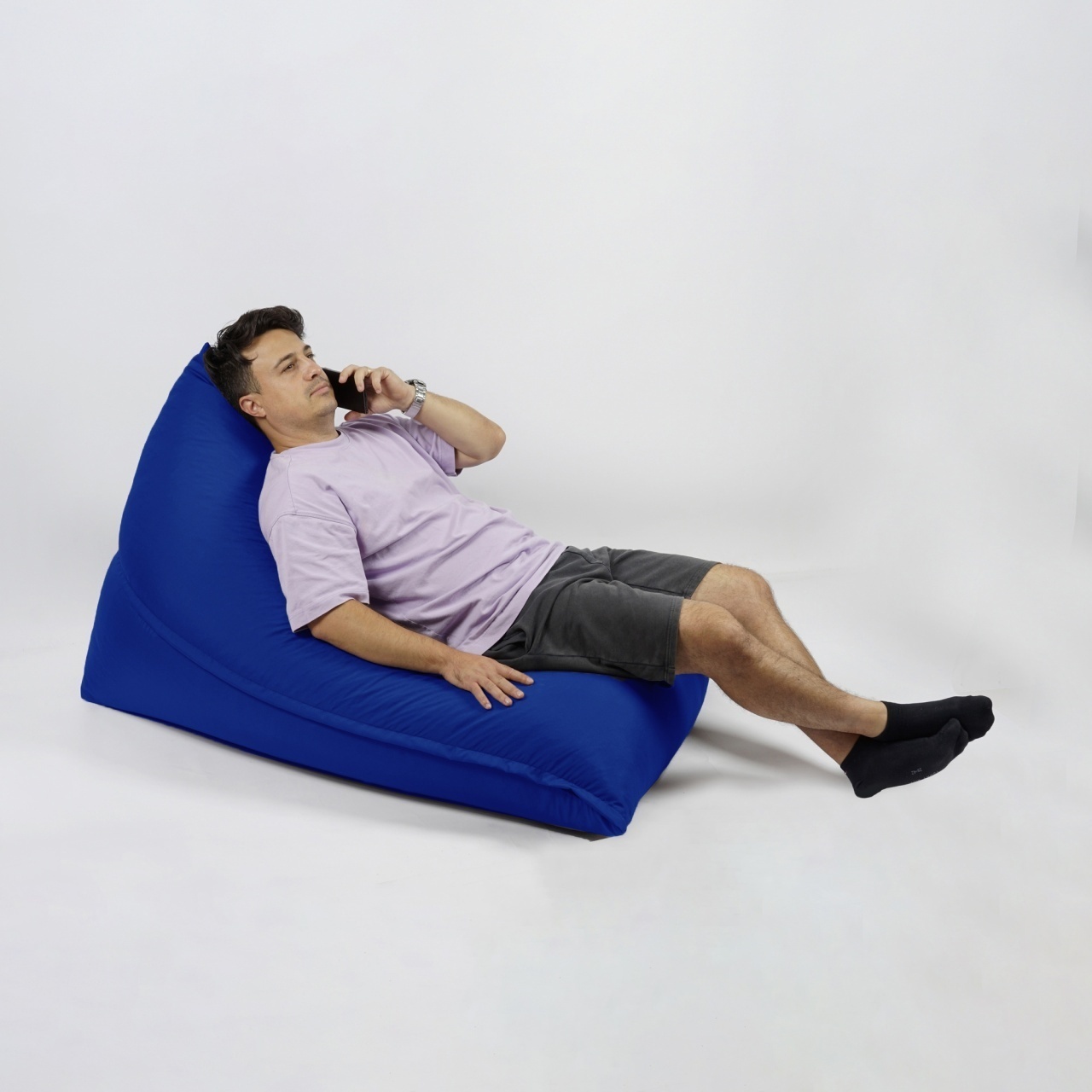 Fotoliu sac Kudos, Material Impermeabil - Blue Royal - imagine 4