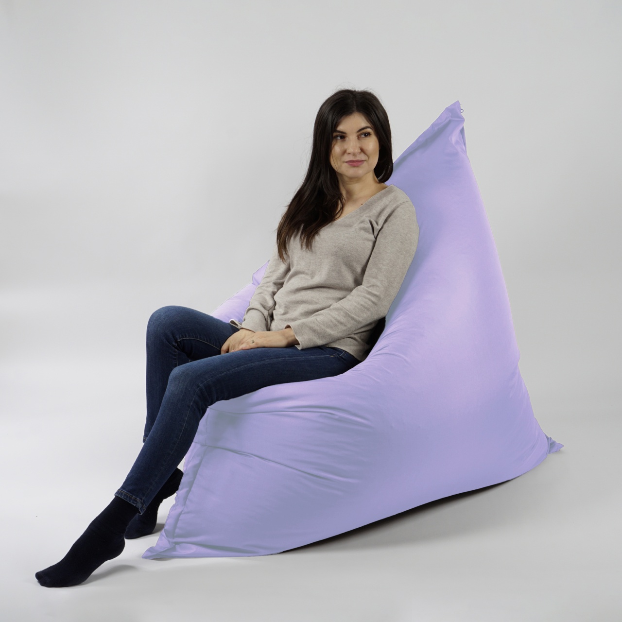 Fotoliu tip Perna Magic Pillow Pufrelax, Material Impermeabil, Lilac - imagine 6