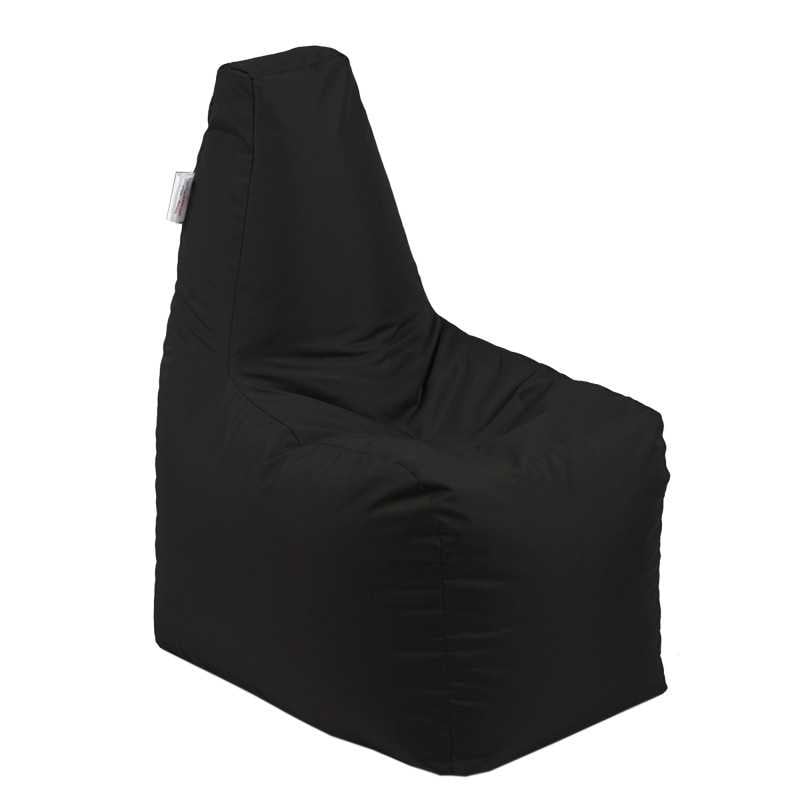 Fotoliu tip Scaun Sunlounger Junior, Material impermeabil - Negru