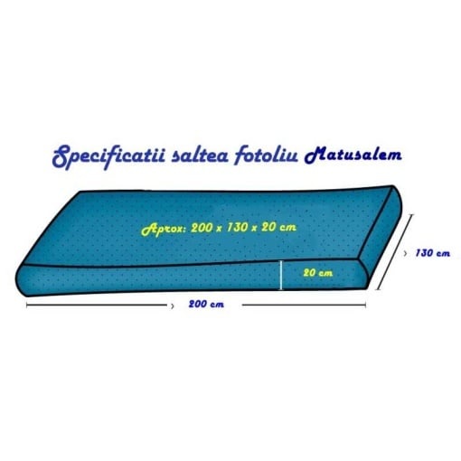 Set Fotoliu Matusalem cu Otoman (suport picioare), Material Textil - Army Scrabble - imagine 7