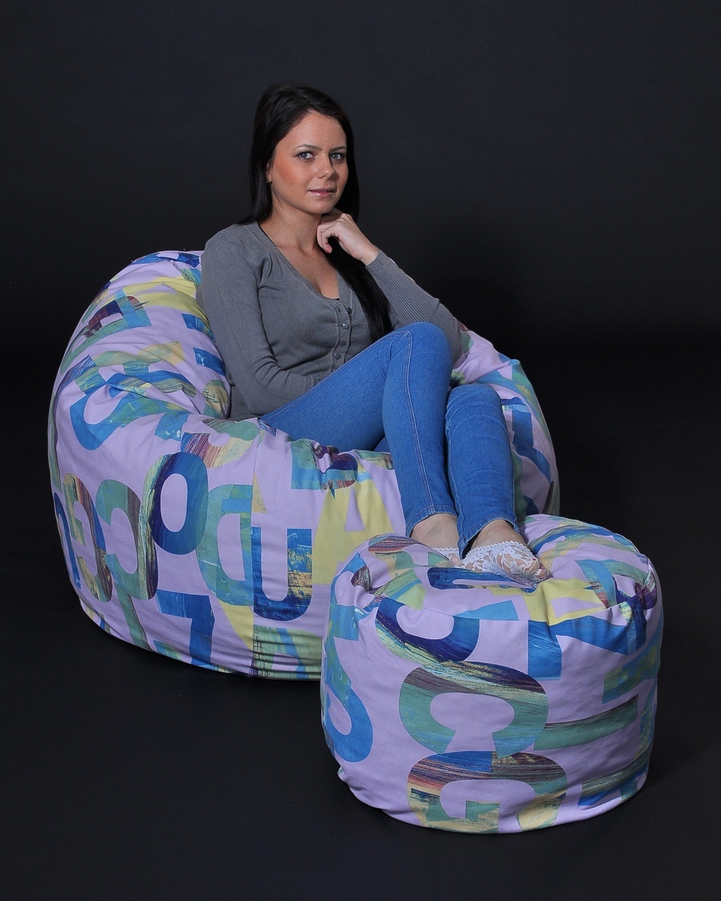 Set Fotoliu Matusalem cu Otoman (suport picioare), Material Textil - Serenity - 1 | YEO