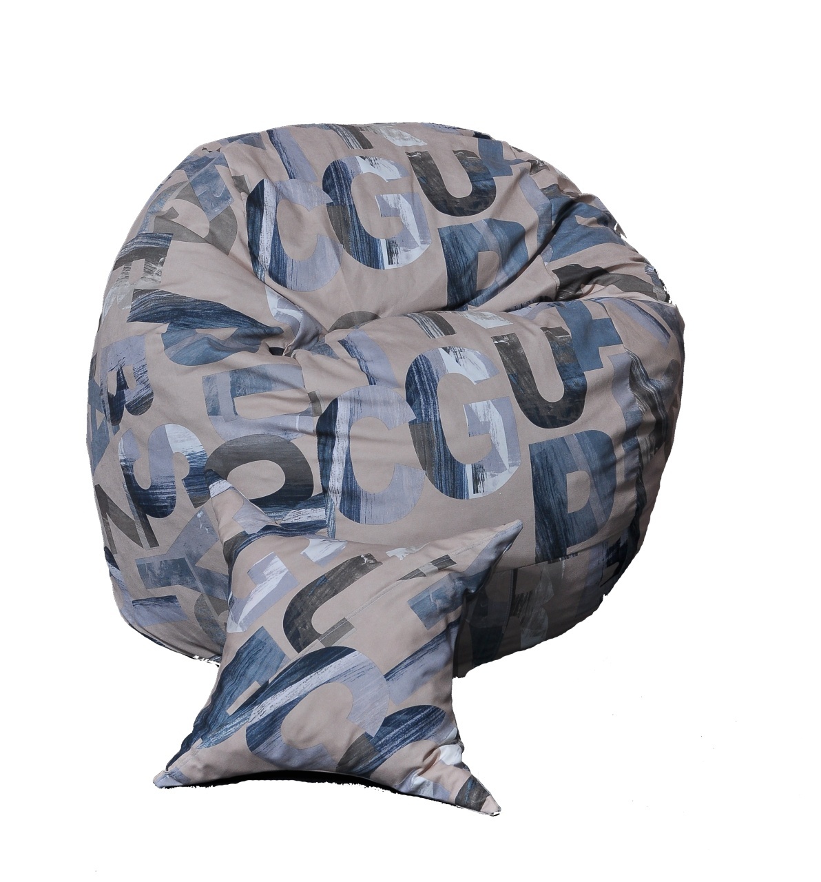 Set Fotoliu Matusalem cu Perna, Material Textil - Army Scrabble