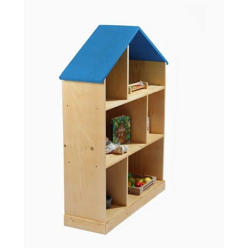 Casuta biblioteca BookHouse, Material Lemn Masiv - Ocean Blue - 1 | YEO