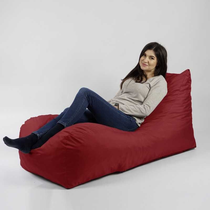 Fotoliu Looloop Pufrelax, Material Impermeabil - Rosu - 4 | YEO