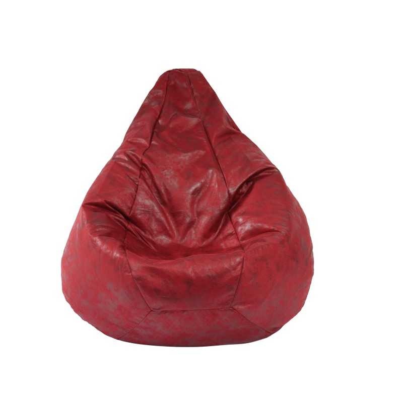 Fotoliu puf copii, Nirvana Light Pufrelax, Material Textil - Cranberry - 1 | YEO