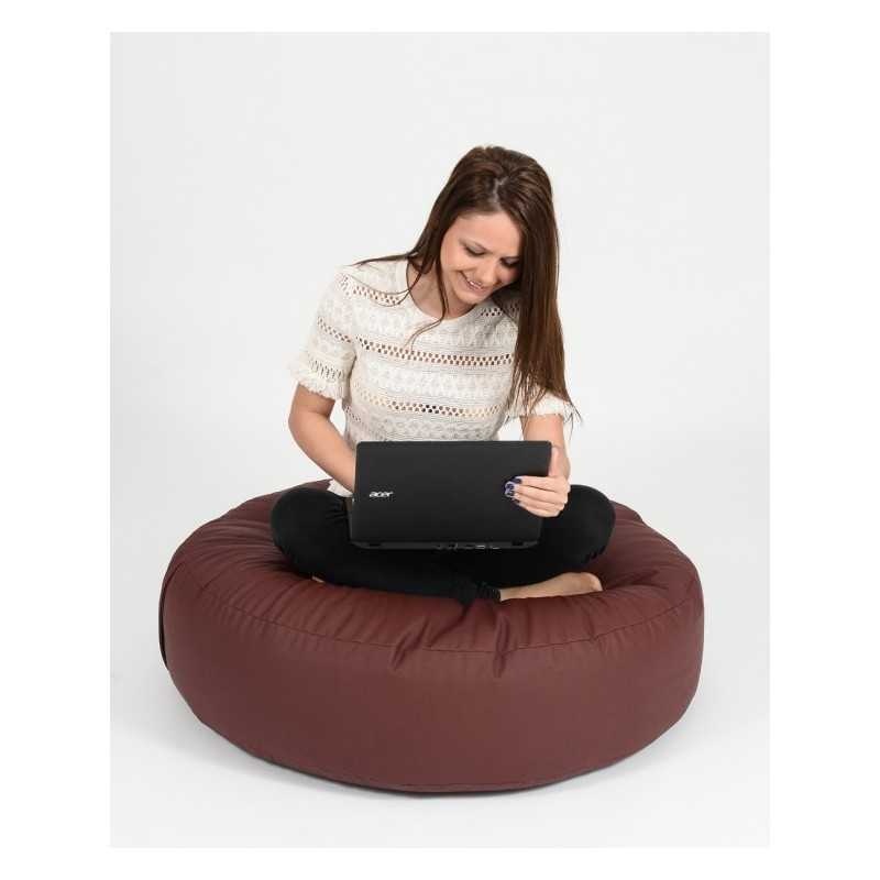 Fotoliu Relaxo, Material Piele ecologica - Chocolate - 2 | YEO