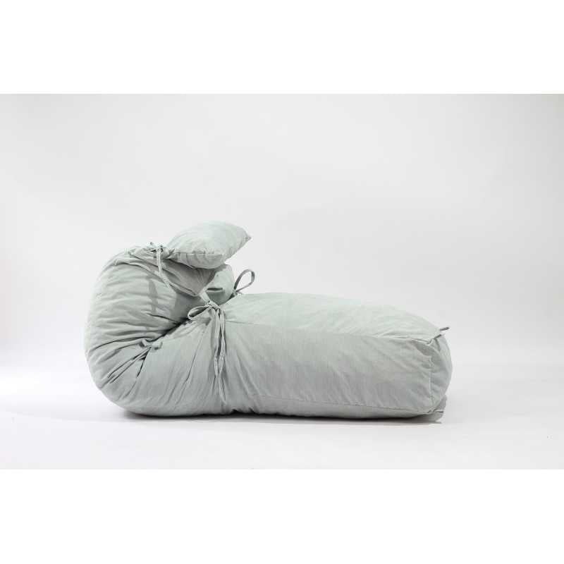 Fotoliu Yoga XL si Perna, Material Textil - Angora Grey - 4 | YEO