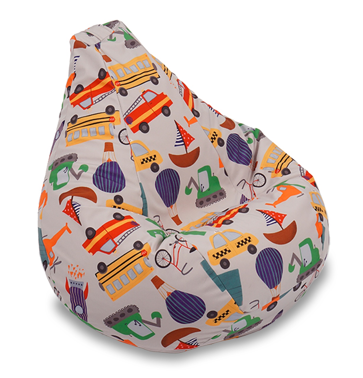 Fotoliu puf copii, Nirvana Light Pufrelax, Material Impermeabil, Let\'s Ride