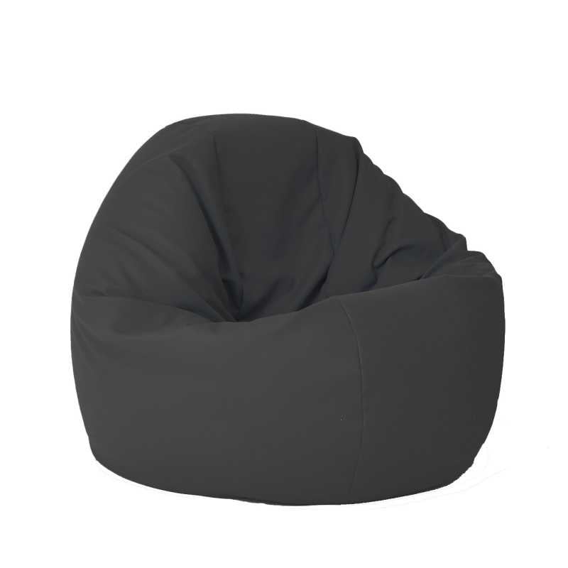 Fotoliu Relaxo XL , Material Piele ecologica - Dark Grey