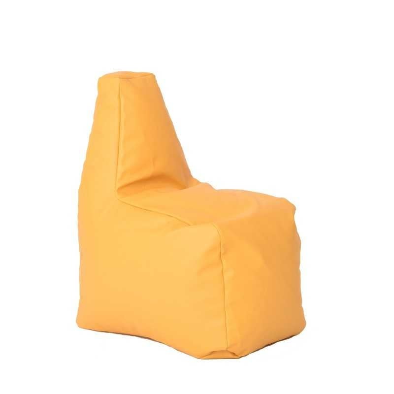 Fotoliu tip Scaun Sunlounger Junior, Material Piele Ecologica - Galben