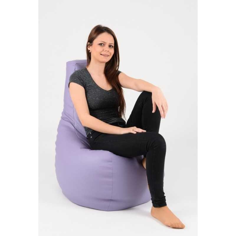 Fotoliu tip Scaun Sunlounger, Material Piele ecologica - Violet - 1 | YEO